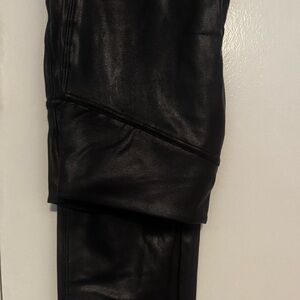 Black Faux Leather Leggings